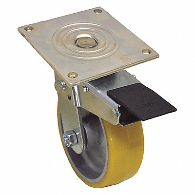 GRAINGER P21SUA080R15TBF Standard Plate Castor Swivel 1250 lb.