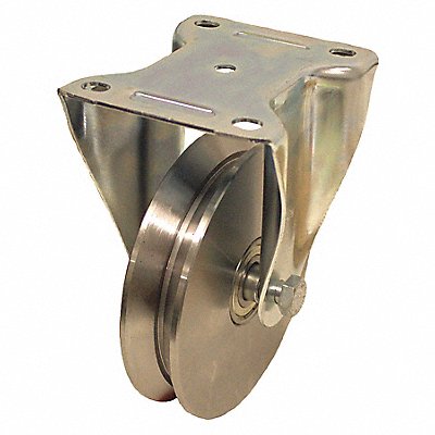 GRAINGER BHDSPK200K V-Groove Track-Wheel Plate Castor Rigid