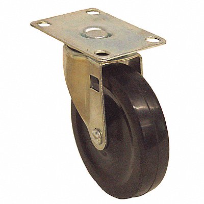 489A56 GRAINGER P5SR040G12 Standard Plate Castor Swivel 130 lb.
