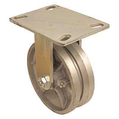 GRAINGER P21RC050R16VG1 V-Groove Track-Wheel Plate Castor Rigid