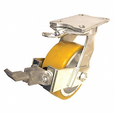 GRAINGER P27SUY120K18WKDL Kingpinless Plate Castor Swivel 3500 lb.