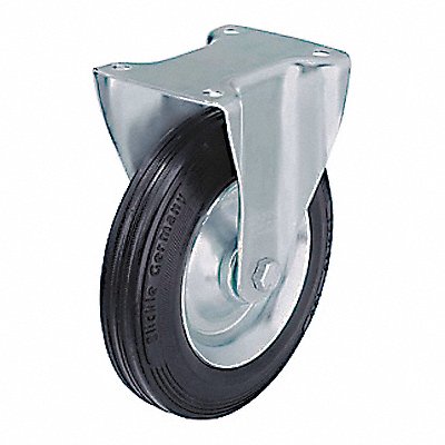 GRAINGER BV256K Solid Rubber Plate Caster Rigid 585 lb.