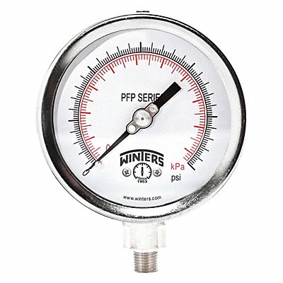 WINTERS PFP1065WBW Gauge 6 Dial Size MNPT Connection