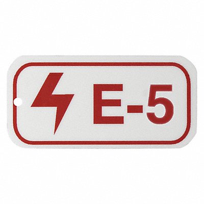 BRADY 105643 Lockout Tag 1-1/2 H x 3 W 1/8 Hole PK5