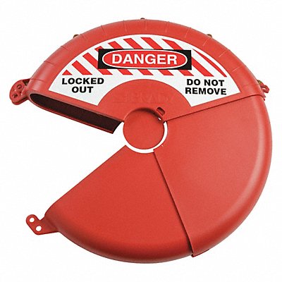 BRADY 148646 Gate Valve Lockout Red Plastic 3-3/4 H