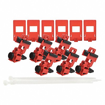 BRADY 148698 Single Pole Breaker Lockout 2-5/8 H PK6
