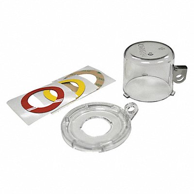 BRADY 139796 Push Button Lockout Clear 2-3/16 H