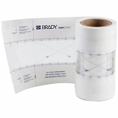 BRADY 148814 Floor Stencil Polypropylene 5 Overall H