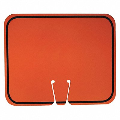 GRAINGER 03550BL Traffic Cone Sign 12-1/2 L ABS Plastic