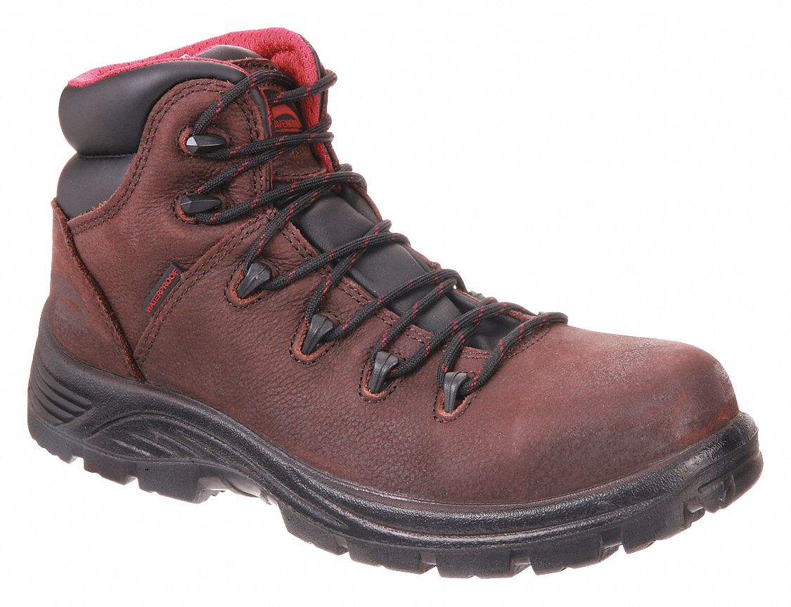 AVENGER SAFETY FOOTWEAR A7221 Hiker Boot W 12 Brown PR
