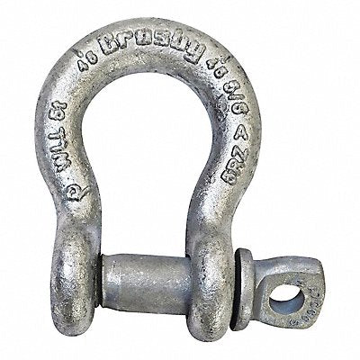 CROSBY 1017560 Anchor Shackle 19 000 lb Alloy Steel