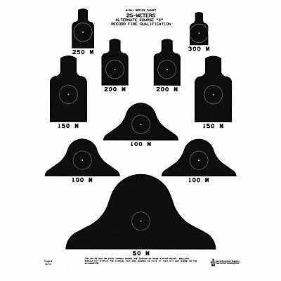 ACTION TARGET ALTCQUAL50 Silhouette Target 23 in H PK50