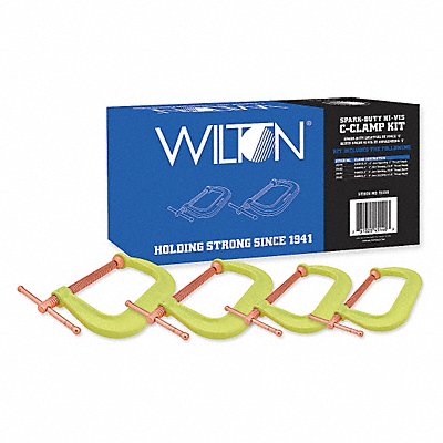 WILTON 11114 C-Clamp Set 8 Steel Regular Duty