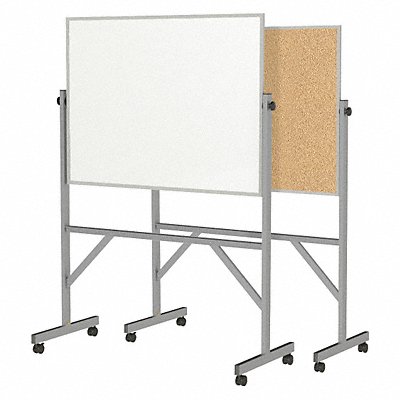 GHENT ARMK34 DryEraseBrd Reversible Melamine 53-1/4 W