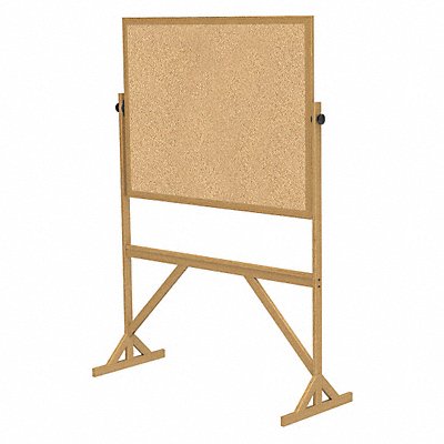 GHENT RKK34 Bulletin Board 55 in W 73-1/2 in H