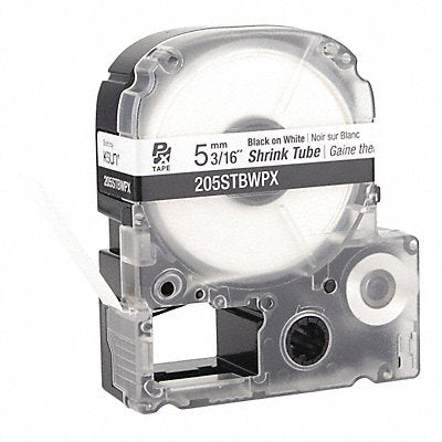 EPSON 205STBWPX Heat Shrink Tube Black on White 0.187inW
