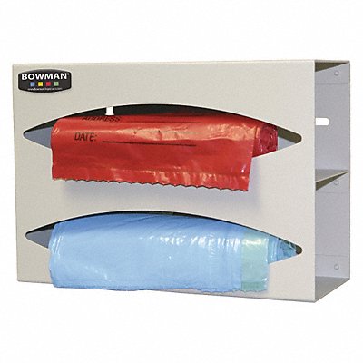 BOWMAN DISPENSERS BG0020512 Bag Dispenser Wall Mount 3-61/64