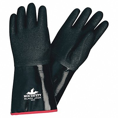 MCR SAFETY 6944 Chemical Gloves L 14 in L Gauntlet PR