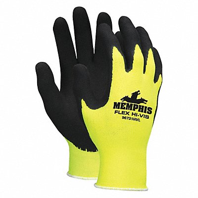 MCR SAFETY 96731HVXL J4390 Coated Gloves Nylon XL PR