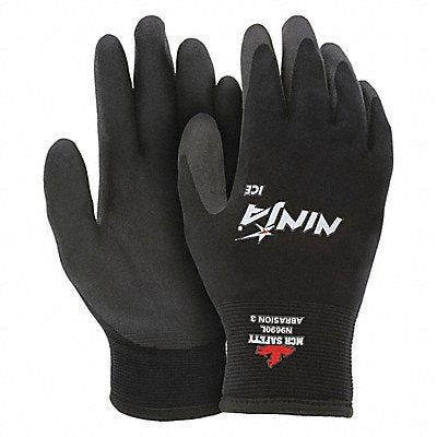 MCR SAFETY N9690S D1645 Coated Gloves Palm and Fingers S PR