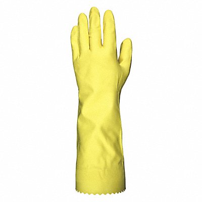 MCR SAFETY 5255L Chemical Gloves L 15 in L Yellow PR