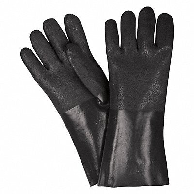 MCR SAFETY 6514SJ Chemical Gloves L 14 in L Sandy PR