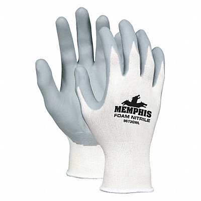 MCR SAFETY 9673GWXS Coated Gloves Nylon XS PK12