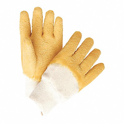 MCR SAFETY 6830 Chemical Gloves L 10-1/2inL Crinkle PK12