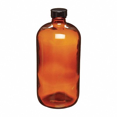 WHEATON 220955 Bottle 174 mm H Amber 76 mm Dia PK24