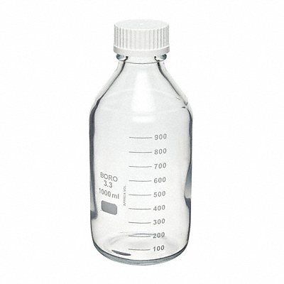 WHEATON 219940 Media Bottle 233 mm H 101 mm Dia PK12