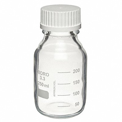 WHEATON W219937 Media Bottle 144 mm H 70 mm Dia PK12