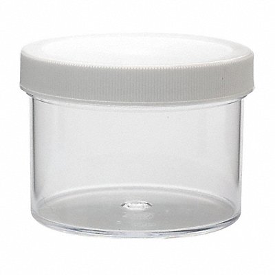 WHEATON W209915 Jar 250 mL 64 mm H White PK36