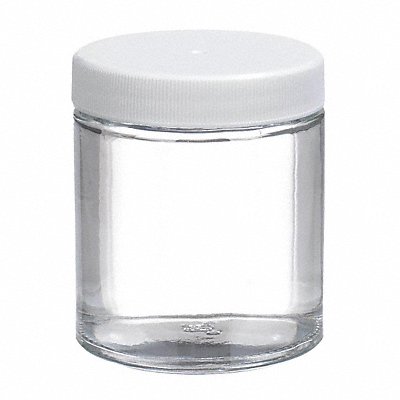 WHEATON W216904 Jar 125 mL 73 mm H Clear PK24