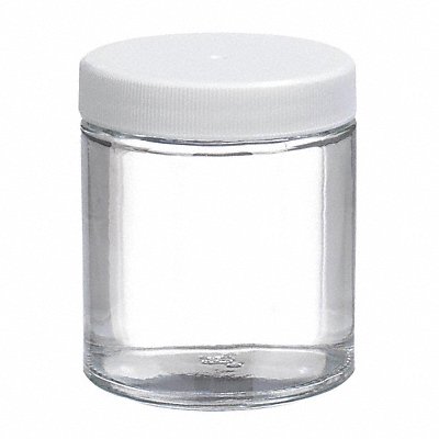 WHEATON W216909 Jar 125 mL 73 mm H Clear PK24