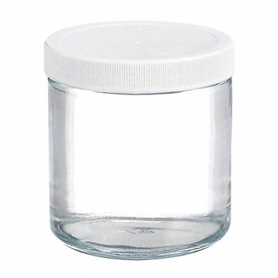 WHEATON W216911 Jar 500 mL 95 mm H Clear PK12