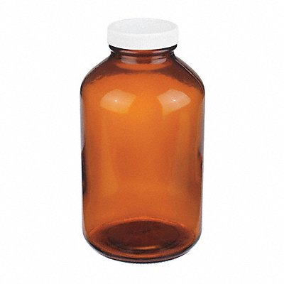 WHEATON W216944 Bottle 178 mm H Amber 99 mm Dia PK12