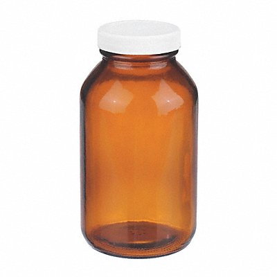 WHEATON W216958 Bottle 146 mm H Amber 80 mm Dia PK60