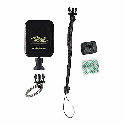 GEARKEEPER RT25312 Radio Retractor 32inL Black Plastic/SS