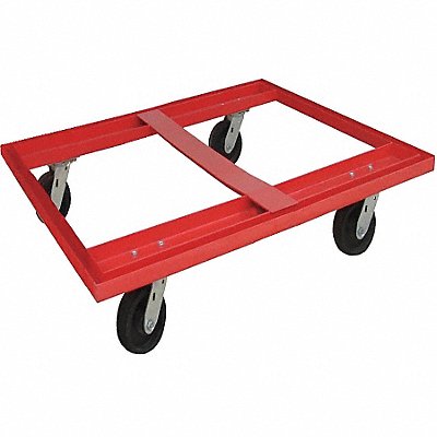 GRAINGER 48J084 Pallet Dolly 48x48 Cap 3600 lb Steel