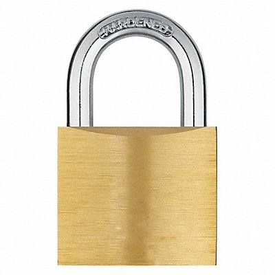 GRAINGER 48JR06 Keyed Padlock 13/16 in Rectangle Yellow