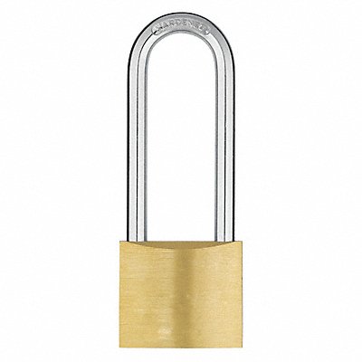 GRAINGER 48JR12 Keyed Padlock 15/16 in Rectangle Yellow