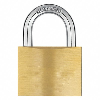 GRAINGER 48JR13 Keyed Padlock 1 in Rectangle Yellow