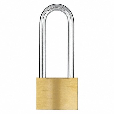 GRAINGER 48JR15 Keyed Padlock 1 in Rectangle Yellow