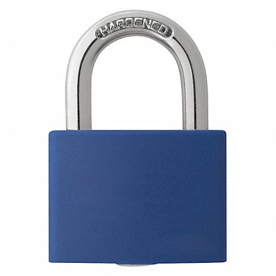 GRAINGER 48JR22 Lockout Padlock KA Blue 1-7/16 H