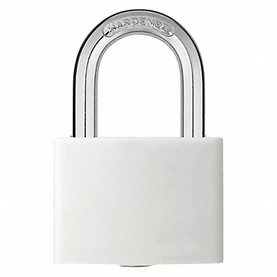 GRAINGER 48JR59 Lockout Padlock KA White 2 H PK6