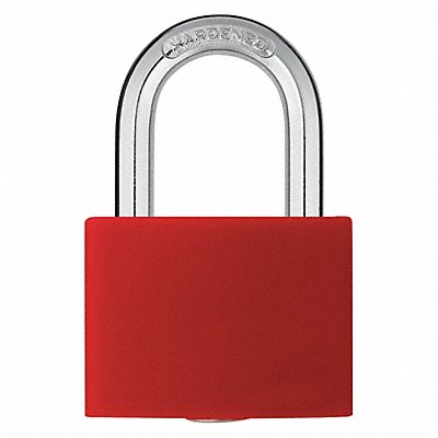 GRAINGER 48JR56 Lockout Padlock KA Red 2 H PK3