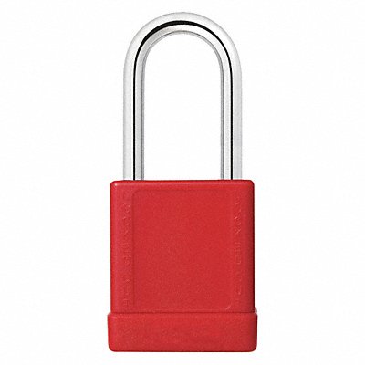 GRAINGER 48JT11 Lockout Padlock KA Red 2 H PK6