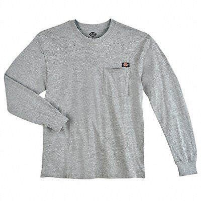 DICKIES WL50HGRGM K7946 Long Sleeve Tee Shirt Cotton Hthr Gry M