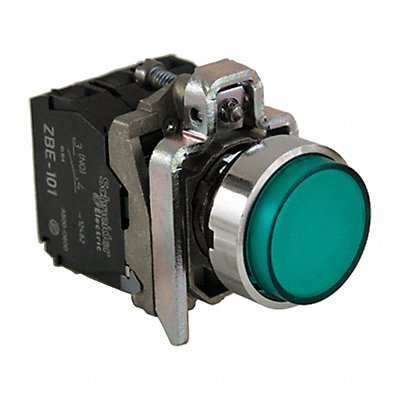 SCHNEIDER ELECTRIC XB4BW13G5 H6941 IllumPush Button FullVolt Green 1NO/1NC