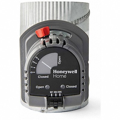 HONEYWELL HOME ARD12TZ Round Damper Gr/Rd/Steel 12 in Dia.